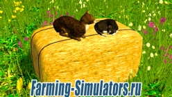 Кот «Katzen auf Strohballen» v1.0 для Farming Simulator 2015 - скриншот