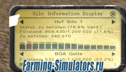 Скрипт «BunkerSilosHud»  для Farming Simulator 2015 - скриншот