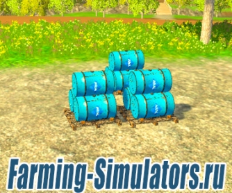 Бочки для заправки техники v 1.15 для Farming Simulator 2015 - скриншот