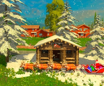 Дом Саната Клауса  для Farming Simulator 2015 - скриншот