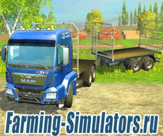 Грузовик «MAN Balles» + прицеп v1.0 для Farming Simulator 2015 - скриншот
