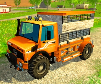 Грузовик «Unimog Spezial Vieh» v1.0 для Farming Simulator 2015 - скриншот
