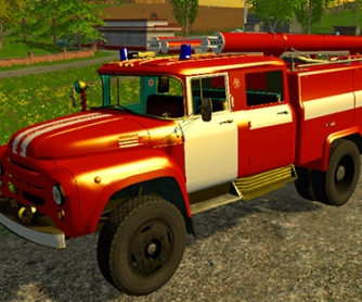 Грузовик «ЗИЛ-130 Пожарка»  для Farming Simulator 2015 - скриншот