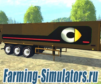 Прицеп «Cat Semi Trailer B SGW» v2 для Farming Simulator 2015 - скриншот