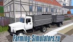 Грузовик «ГАЗ САЗ-35071» + «SAZ-83173»  для Farming Simulator 2015 - скриншот