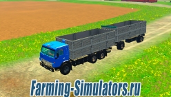 Грузовик «КамАз 53212» + прицеп «ГКБ»  для Farming Simulator 2015 - скриншот