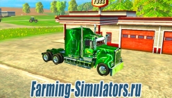 Грузовик «Kenworth T908 John Deere Edition» v1.0 для Farming Simulator 2015 - скриншот