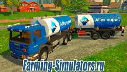 Грузовик «Scania Tanker» + прицеп v2.3 для Farming Simulator 2015 - скриншот