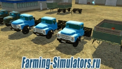 Набор грузовиков «ЗиЛ» + кузова и прицепы v1.0 для Farming Simulator 2015 - скриншот