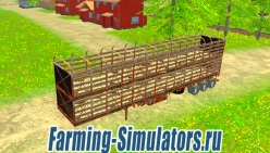 Прицеп для животных «Viehtrailer» v1.0 для Farming Simulator 2015 - скриншот
