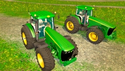 Трактор «John Deere 8220» v3.0 для Farming Simulator 2015 - скриншот
