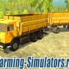 Грузовик «КамАЗ 45143» + прицеп  для Farming Simulator 2015 - скриншот