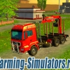 Лесовоз «MAN TGS 41.480» + прицеп «Fliegl TMK. MAN» v0.96 для Farming Simulator 2015 - скриншот